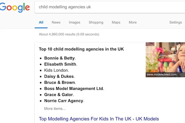 Featured snippets