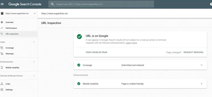 new google search console